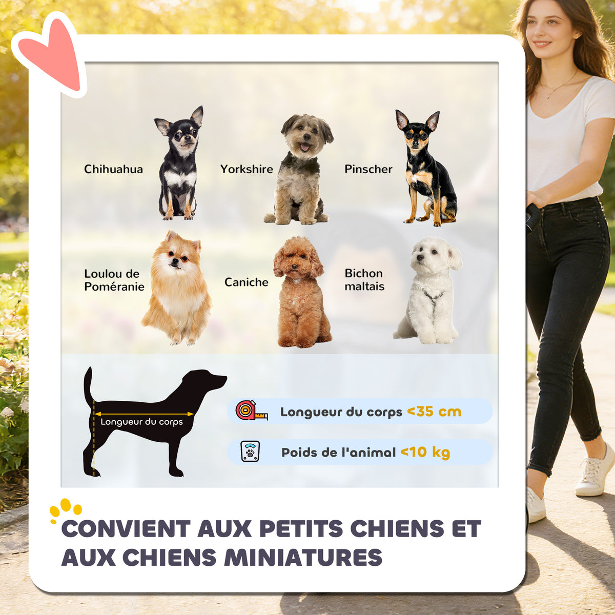 Poussette buggy pliable animaux chariot pliante chien chat porte-gobelet panier de rangement 75 x 45 x 97 cm bleu