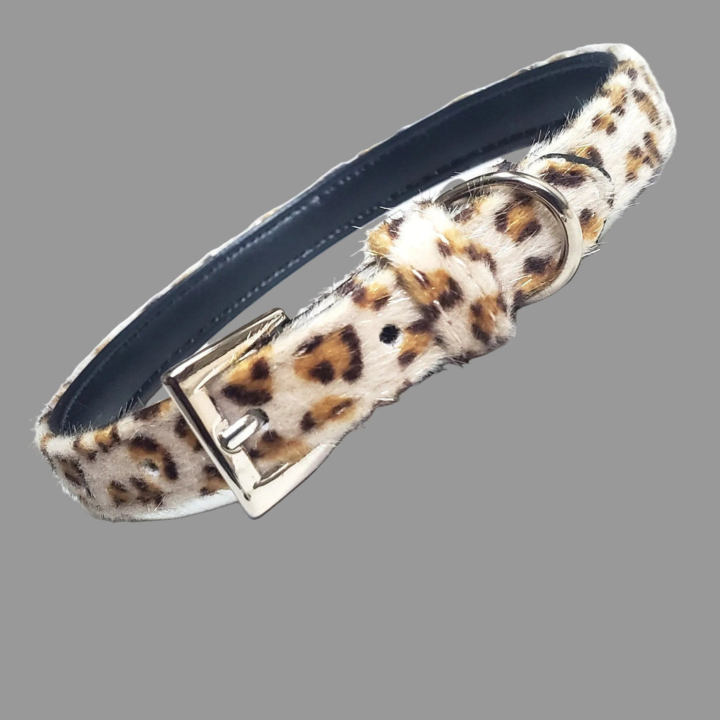 Collier léopard en fourrure douce – Style sauvage