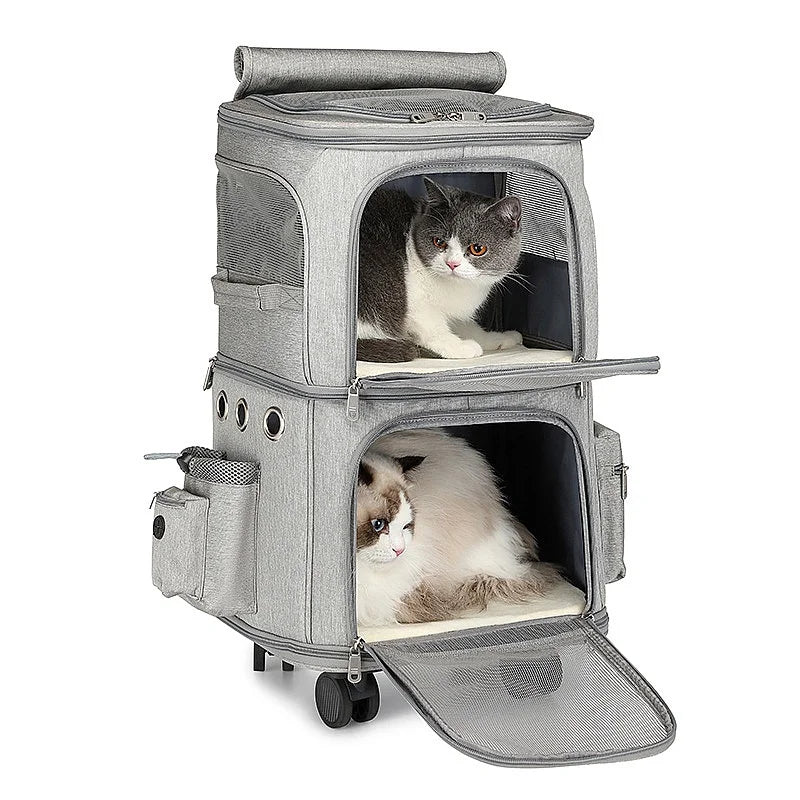 Valise de transport à roulettes, pliable, 2 compartiments de rangement et une bonne ventilation. - Alma Nova Care