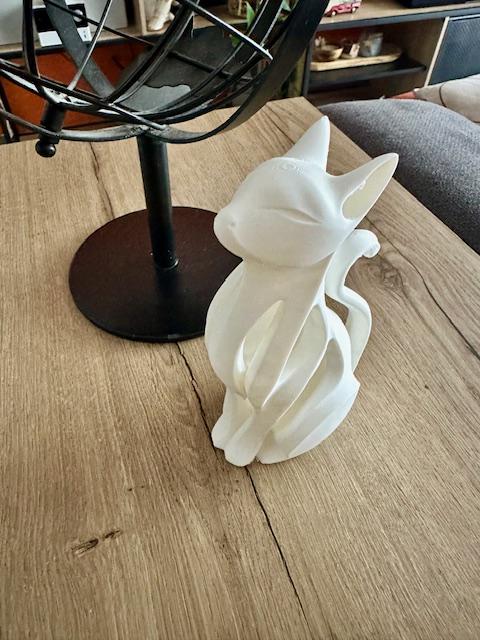 Statue Chat Design Moderne – Sculpture Décorative Minimaliste