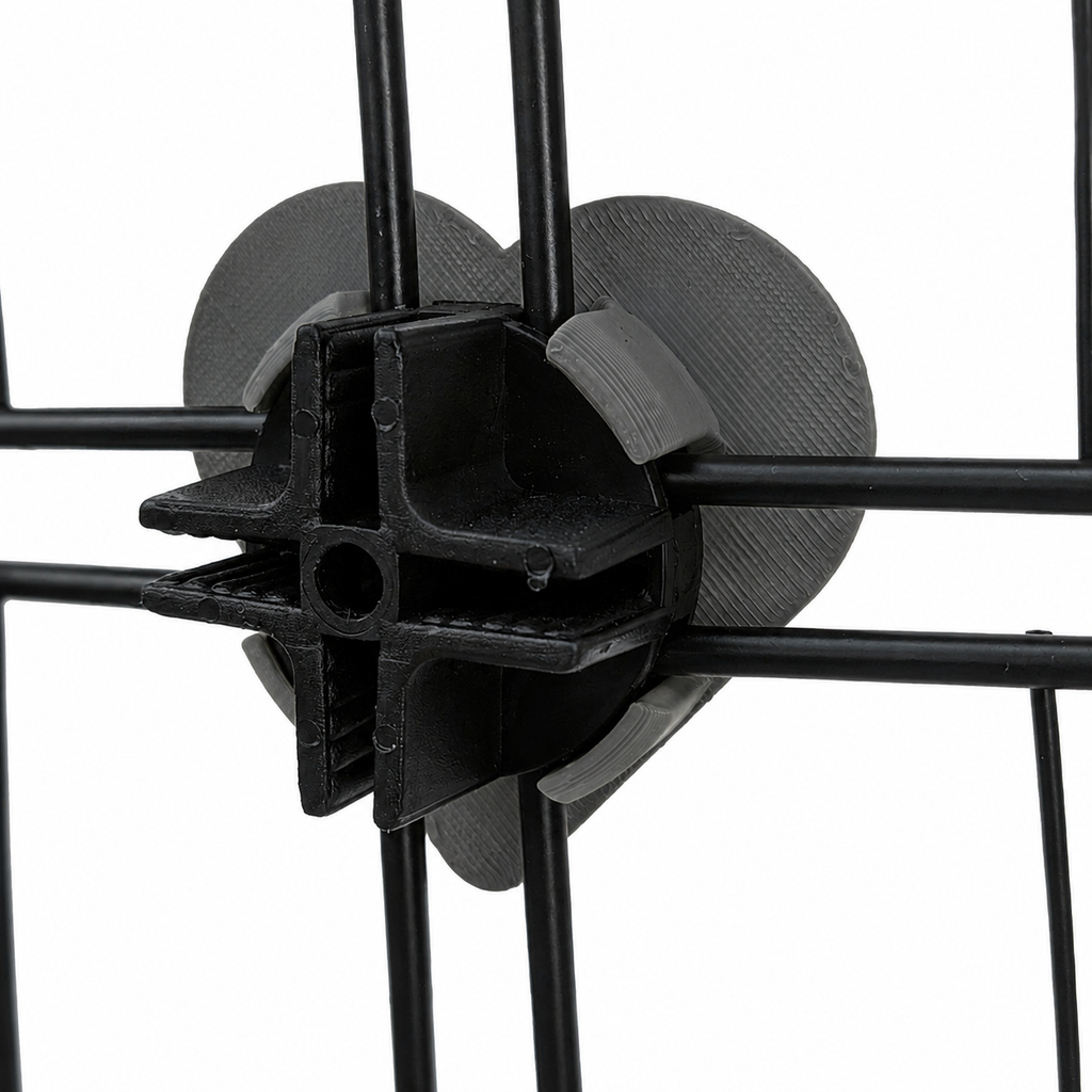 Connecteur de Cage Décoratif – Noir Jet | Cage Kavee, Ozzy &amp; C&amp;C | Fabriqué en Grande-Bretagne