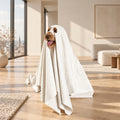 Serviette douce Ghost Dog – Séchage rapide & costume fantôme
