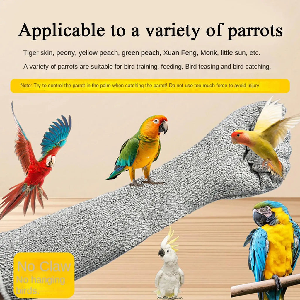 Bite Proof Scratch Resistant Bite Proof Multipurpose Guard Cat Protection Gloves for Grooming Pet Parrot Bird