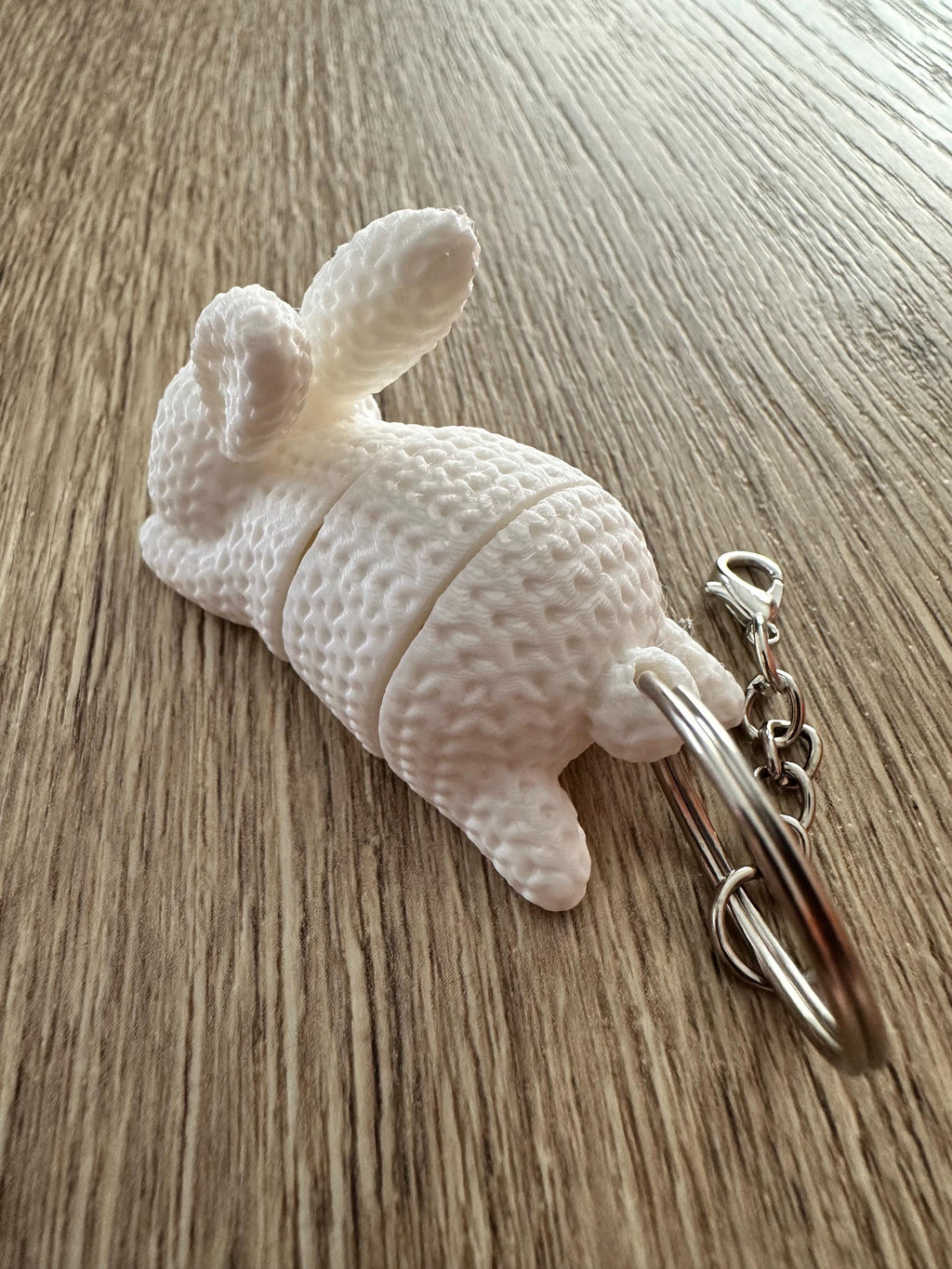 Porte-clé lapin articulé – Accessoire kawaii imprimé en 3D