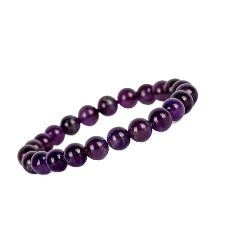 Amethyst Bracelet (10 mm Beads)