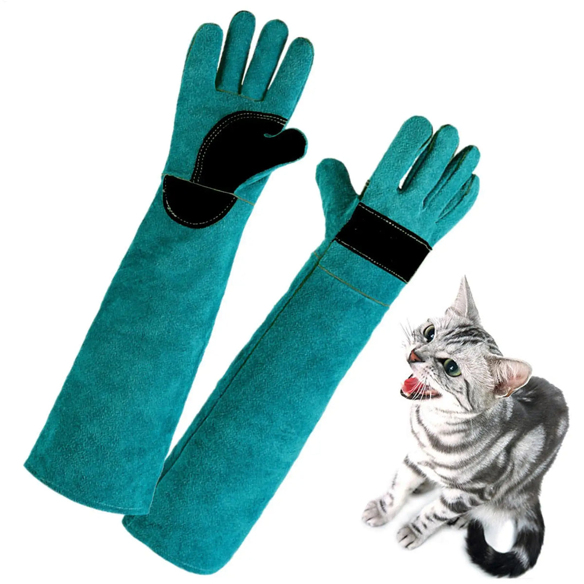Animal Handling Glove Anti Scratch Protective Gloves Bite Resistant Gloves for Dogs Cat Bird Snake Lizard Wild Animals