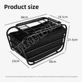 Bicycle Basket with Dog Artifact Mountain Bike Rear Seat Rack Pet Seat Bicycle Dog Car Basket Extra Large Universal Frame - Alma Nova Care