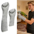 Cat Bite Proof Gloves Scratch & Puncture Resistant Pet Handling Gloves for Grooming Vet Falconry Bird Parrot Durable Protection - Alma Nova Care