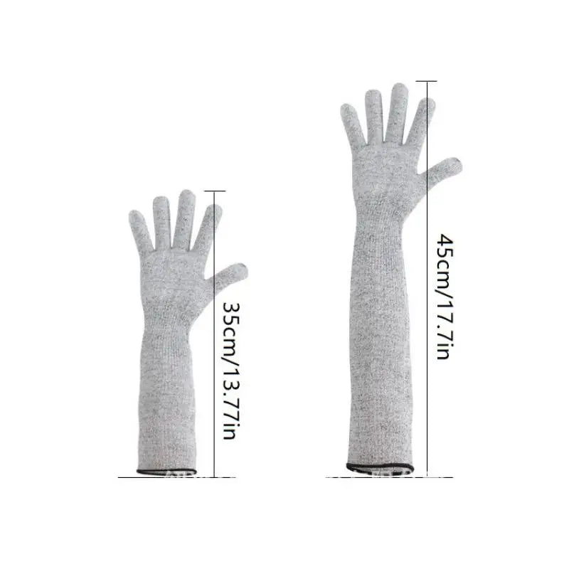 Bite & Scratch Resistant Leather Gloves Puncture Proof Heavy Duty Pet Handling Gloves For Cat Grooming Vet Parrot Bird Falconry