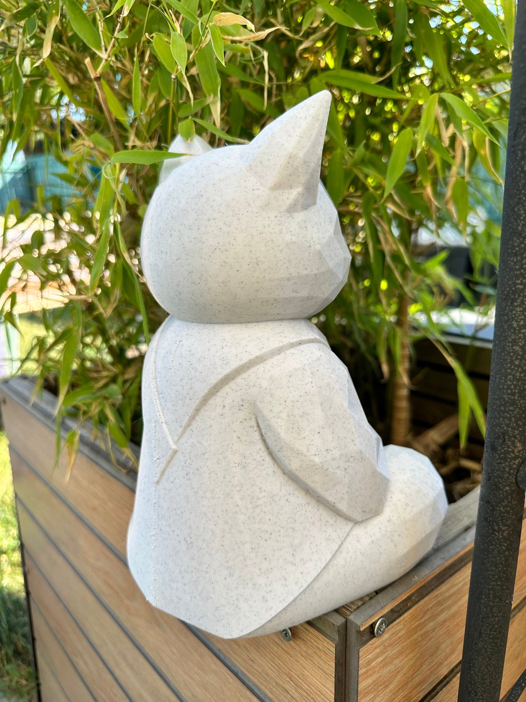 Chat Zen en impression 3D – Décoration effet pierre