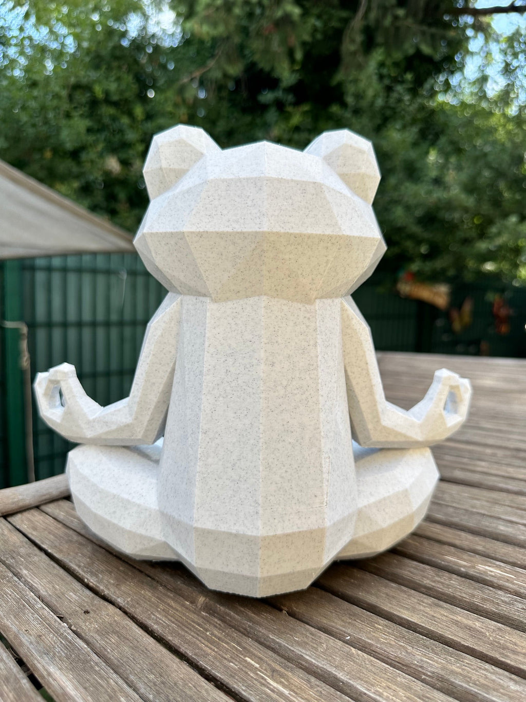 Grenouille Zen effet pierre – Décoration méditative imprimée en 3D